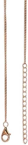 Teardrop Necklace DIY Breastmilk Jewelry Kit Rose Gold Plated 925 Sterling Silver