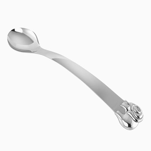 Sterling Silver Elephant Feeding Spoon - Elegantly Designed Baby Gift