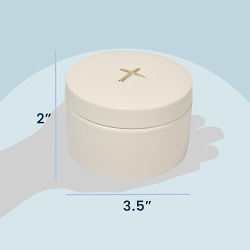 Sweet Treasures Gift - Baptism Rosary for Boys with Ceramic Box and Card