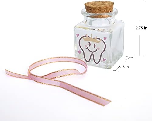 Cute Tooth Fairy Jar for Lost Teeth Keepsake Box