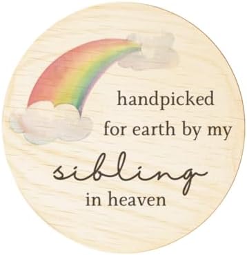 Prezzeluna Rainbow Baby Announcement Sign
