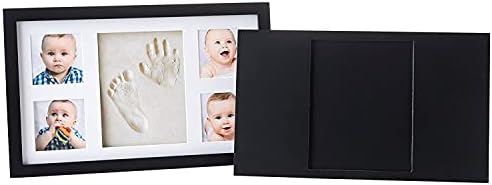 Little Hippo Baby Hand Footprint Kit - Inkless Clay Mold Keepsake Frame Personalized Picture