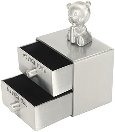 Baby First Tooth Keepsake Box with Bear Design