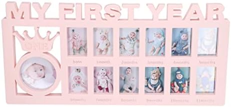 Walfront My First Year Baby Photo Frame Set - 12 Month Growth Display