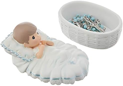 Precious Moments Baptism Gift Boy Rosary Box