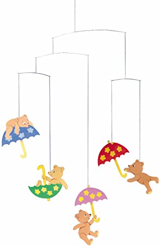 Hugging Bears Hanging Mobile - 20 Inches - Handmade in Denmark