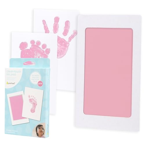 Pearhead Pink Ink Pad Kit for Baby Prints