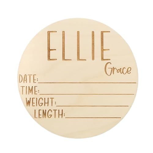 Personalized Newborn Baby Announcement Sign - Custom Birth Stat Sign for Hospital