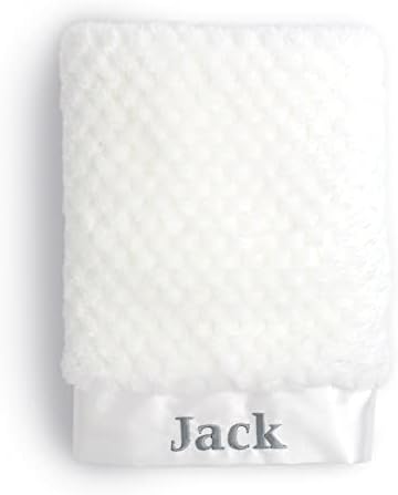 I See Me Personalized Baby Blanket - 14x14 Inch Ivory White