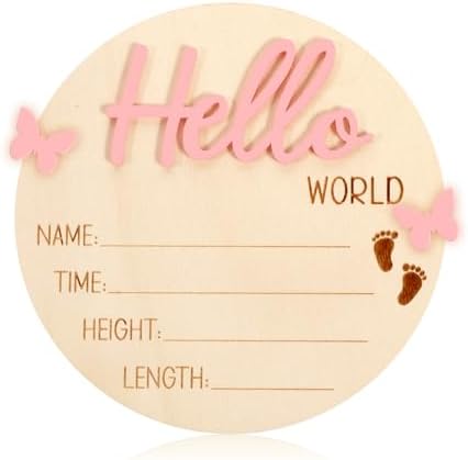 1 PCS Baby Name Sign with Butterfly Accent