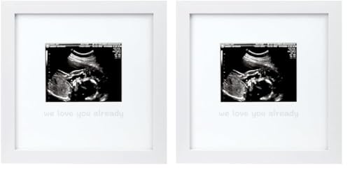 Tiny Ideas We Love You Already Sonogram Keepsake Frame Pack of 2