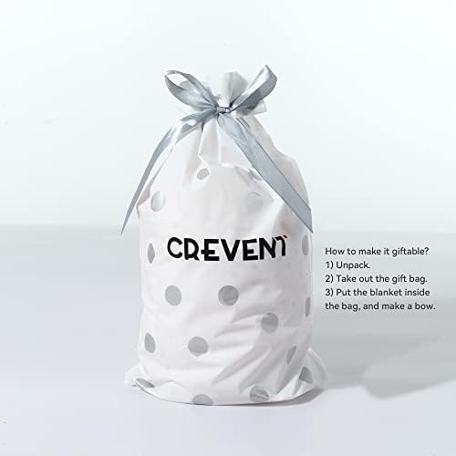 CREVENT Soft Baby Blanket with Taggies 10x10