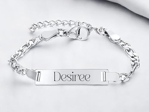 18K Gold Filled Baby ID Bracelet with Name and Date