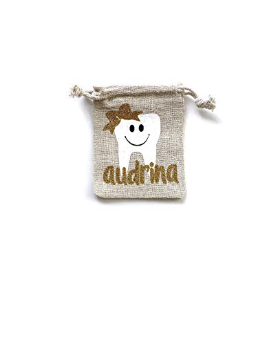 Bella Cuttery Tooth Fairy Bag Personalized Kids Keepsake
