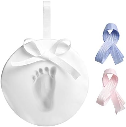 Pearhead Baby Handprint Footprint Kit with 3 Ribbons