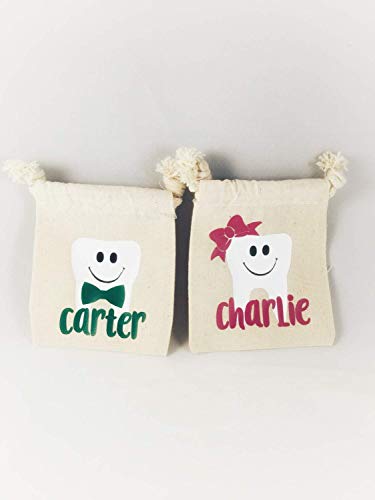 Bella Cuttery Tooth Fairy Bag Personalized Kids Keepsake