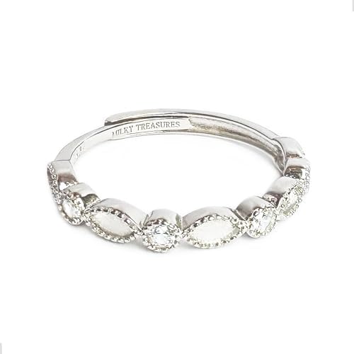 DIY Breastmilk Ring 925 Sterling Silver Band Adjustable Size 6-10