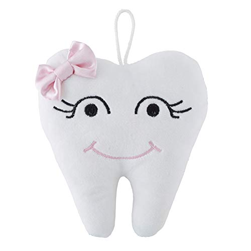Stephan Baby Plush Tooth Fairy Pillow White with Pink Bow
