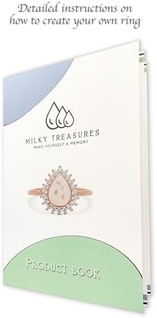 Teadrop Ring DIY Breastmilk Jewelry Kit 18K Rose Gold 1