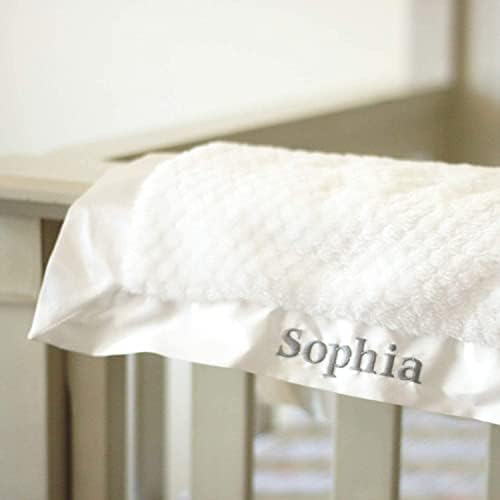 I See Me Personalized Baby Blanket - 14x14 Inch Ivory White