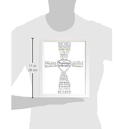 Precious Goddaughter Keepsake Frame - Baptism Gift