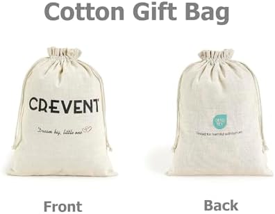 CREVENT Organic Muslin Baby Blanket with Mink Backing - 30 x 40