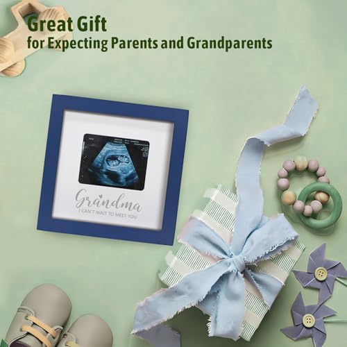 Sonogram Picture Frame for Grandma Blue