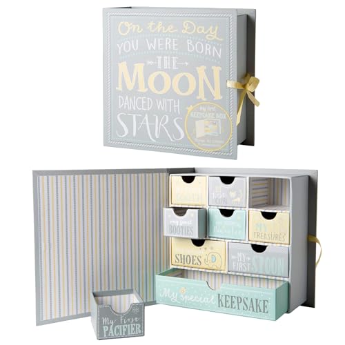 Votum Baby Keepsake Box - Moon Stars 9 Compartments