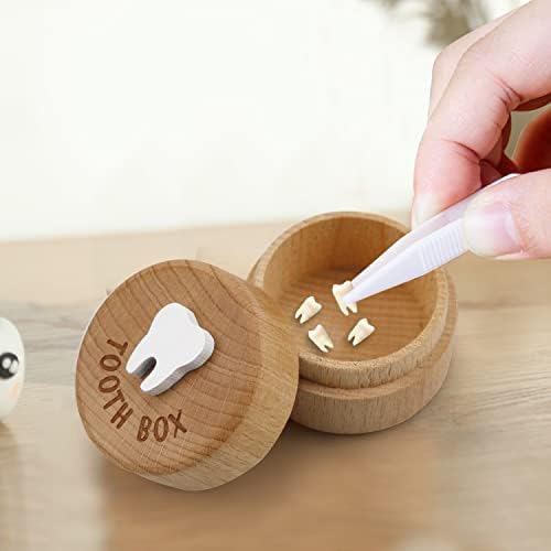 Free-Space Tooth Fairy Box 3D Carved Wooden Keepsake 1
