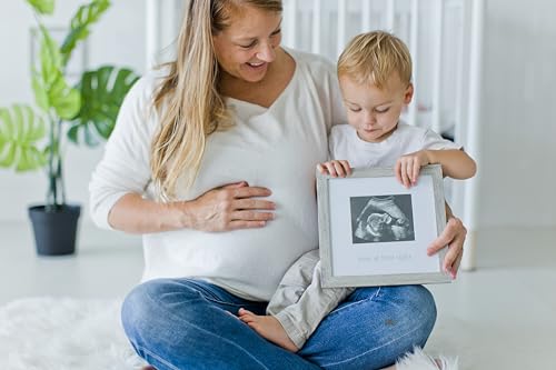 Kate Milo Rustic Sonogram Frame Love at First Sight Gender-Neutral Baby Keepsake
