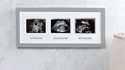 Pearhead Triple Sonogram Picture Frame Gray