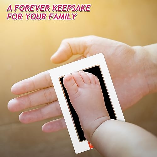 Outus Newborn Handprint Footprint Kit with 4 Ink Pads and 10 Cards