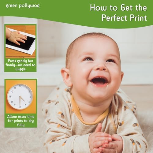 Green Pollywog Inkless Pad for Baby Dog Prints