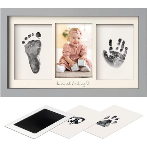KeaBabies Inkless Hand Footprint Kit - No Mess for Baby Boy Girl