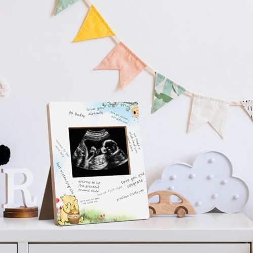 Winnie Baby Shower Ultrasound Photo Frame