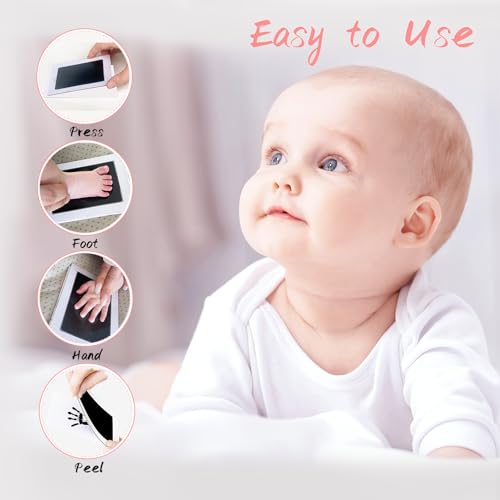 Tubuui 4-Pack Inkless Hand and Footprint Kit for Baby