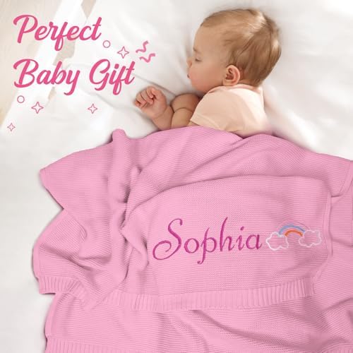Baosity Personalized Baby Blanket with Name and Pattern