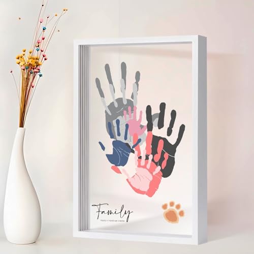 PUDEKO Family Handprint Craft Kit with 8 Colors