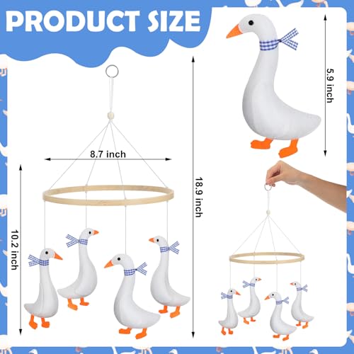 Silipull Goose Crib Mobile for Boys Girls