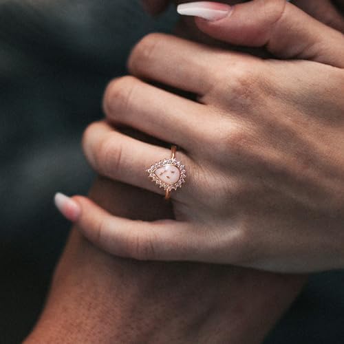 Teadrop Ring DIY Breastmilk Jewelry Kit 18K Rose Gold 1