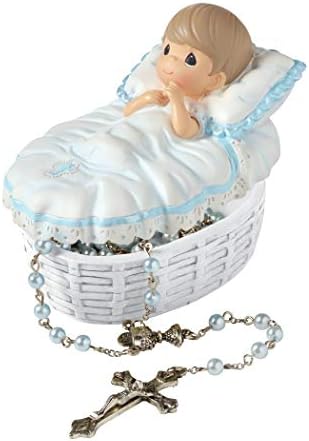 Precious Moments Baptism Gift Boy Rosary Box