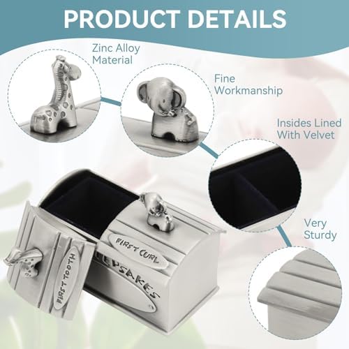 Cyrank Baby Keepsake Box with Lids