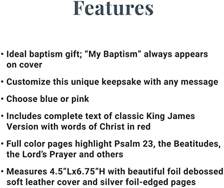 Lets Make Memories Personalized Baptism Bible - Pink