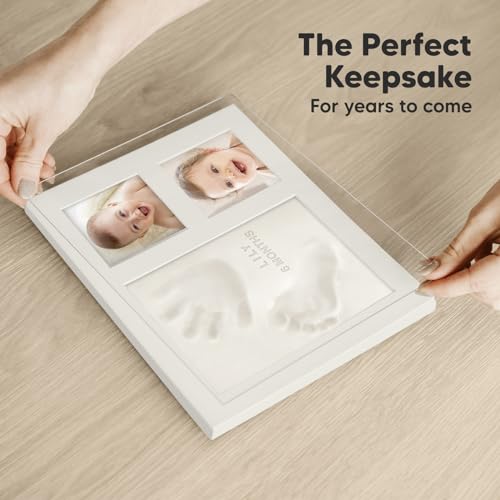 KeaBabies Baby Hand Footprint Kit - Quick Dry Clay Newborn Keepsake Personalized Gift