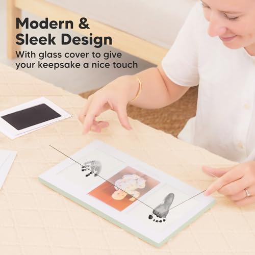 KeaBabies Inkless Hand Footprint Kit Sage