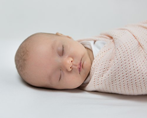 Amazing Baby Soft Pink Cellular Blanket