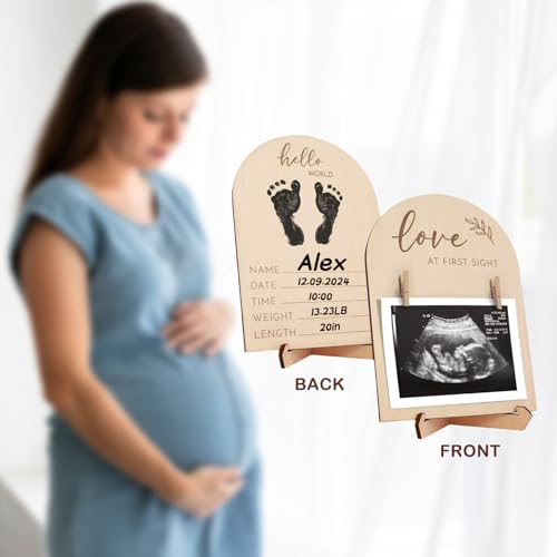 9 Pcs Pregnancy Announcement Set with Felt Letters Baby Keepsakes