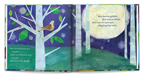 Personalized Siblings Story - Who Loves Me Blue Hardcover