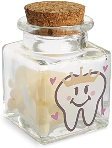Cute Tooth Fairy Jar for Lost Teeth Keepsake Box