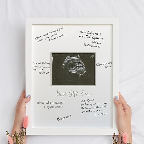 Sonogram Signature Frame Guest Book for Expecting Moms
